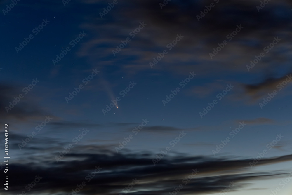 Comet Tsuchinshan-ATLAS in the night sky Comet Tsuchinshan-ATLAS in the night sky