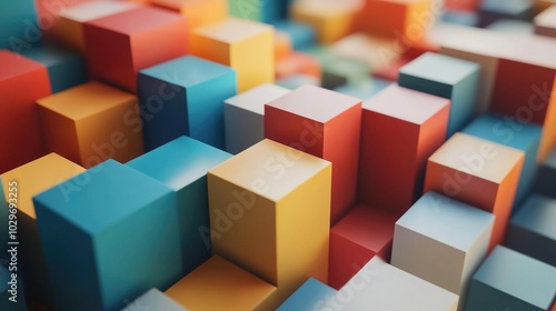 Vivid Abstract Cubes