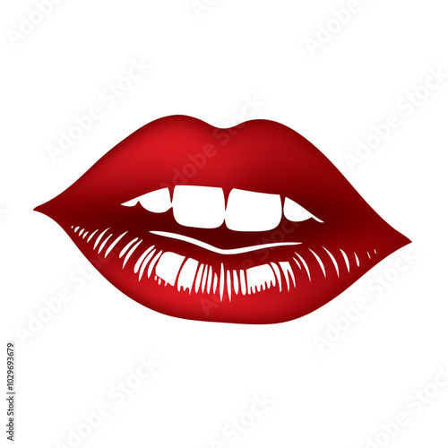 Female plump lips