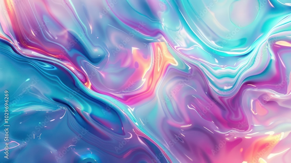 Obraz premium Abstract Swirling Colors