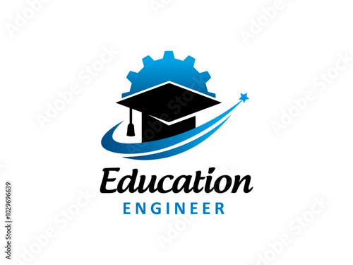 Graduation Engineer logo symbol or icon template