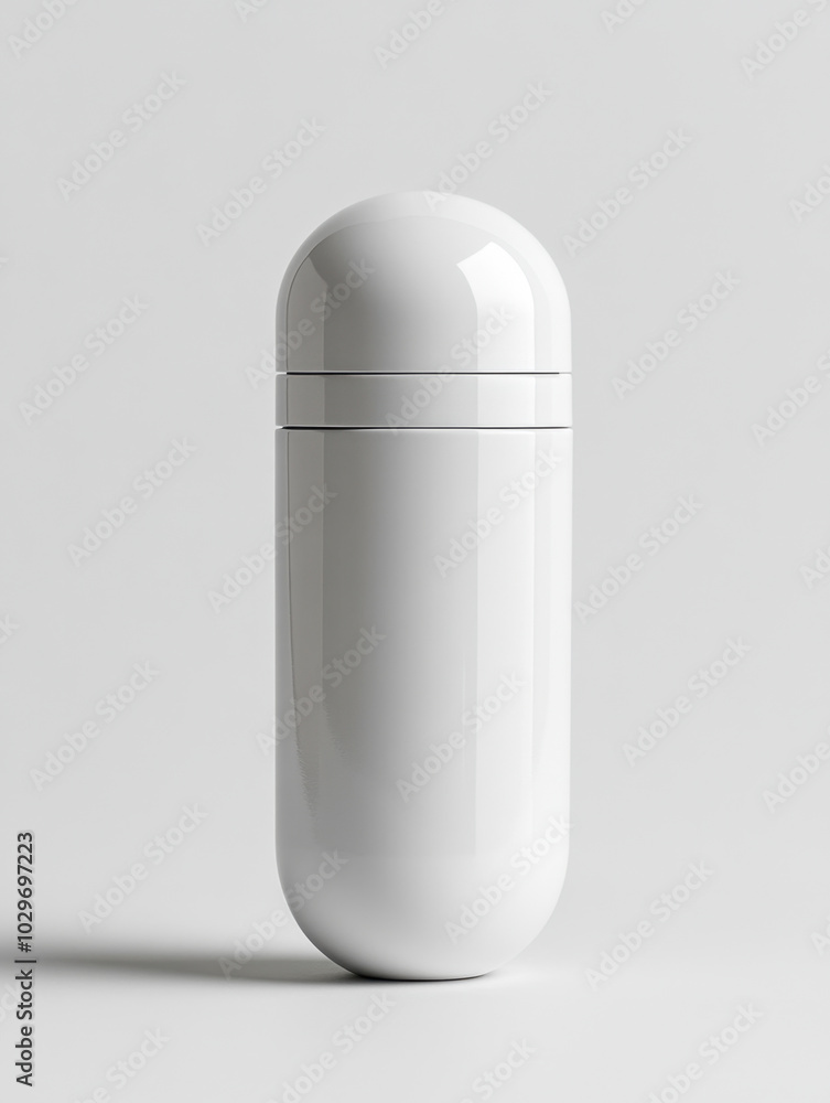 Minimalist White Pill Bottle with Cap
Minimalist White Pill Bottle with Cap