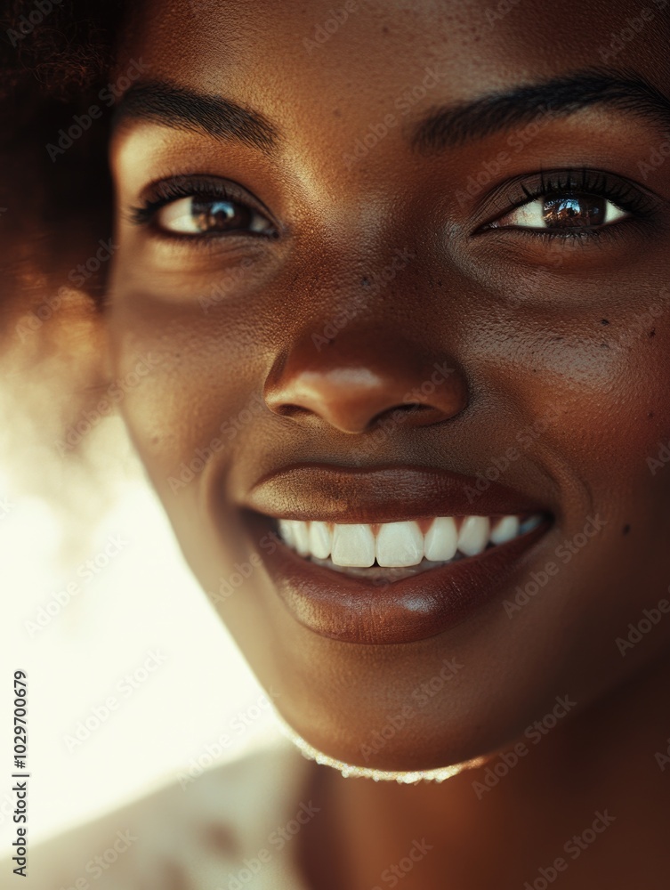 Candid Portrait of a Happy Woman Candid Portrait of a Happy Woman