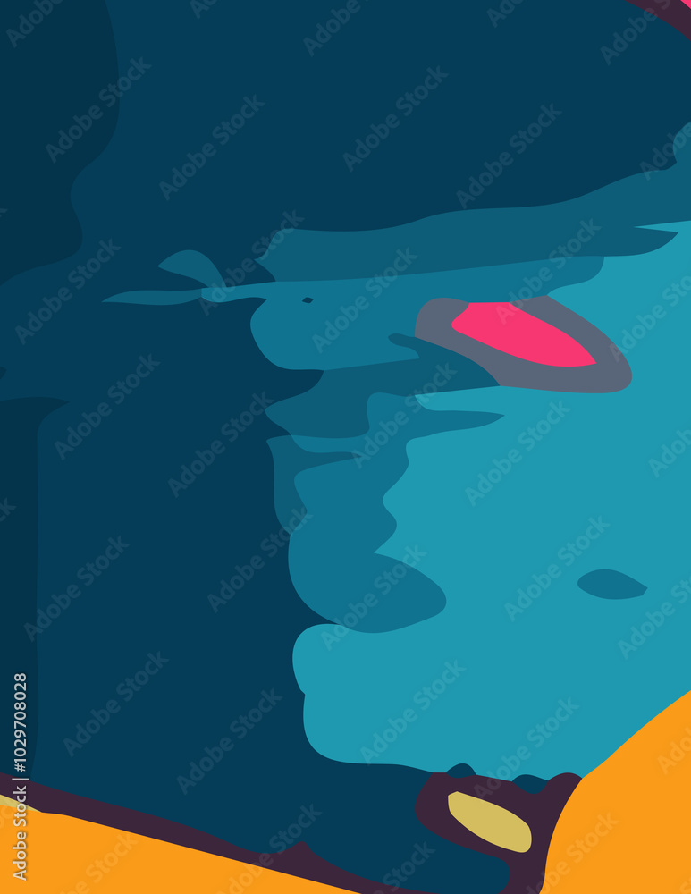 abstract background with untidy waves Illustration abstract background with untidy waves Illustration