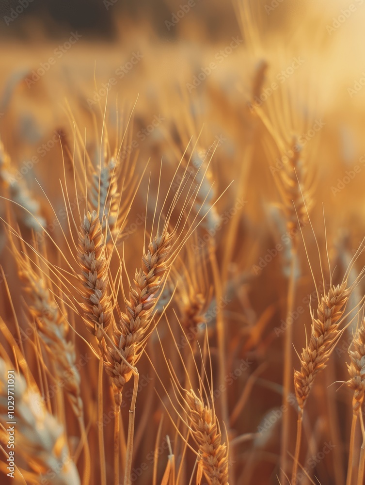golden ripe wheat field under shining sunlight - ai golden ripe wheat field under shining sunlight - ai