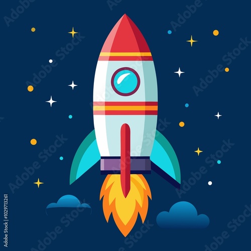 rocket in space