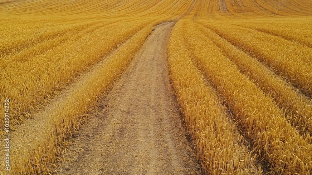Golden Wheat Field Path Golden Wheat Field Path