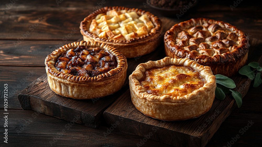 freshly baked pies, arranged neatly with ample space for text. The image symbolizes comfort, nostalgia, and simplicity, offering a cozy backdrop for autumn or festive messages freshly baked pies, arranged neatly with ample space for text. The image symbolizes comfort, nostalgia, and simplicity, offering a cozy backdrop for autumn or festive messages