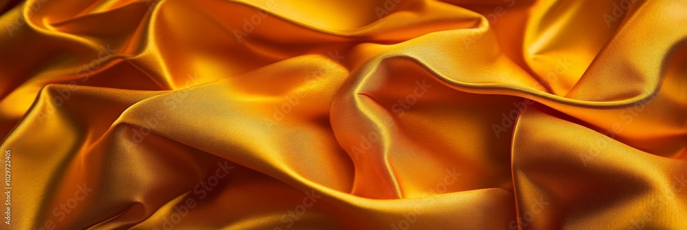Elegant golden silk fabric with smooth, flowing drapes, perfect for adding a touch of luxury and sophistication to any design. Elegant golden silk fabric with smooth, flowing drapes, perfect for adding a touch of luxury and sophistication to any design.