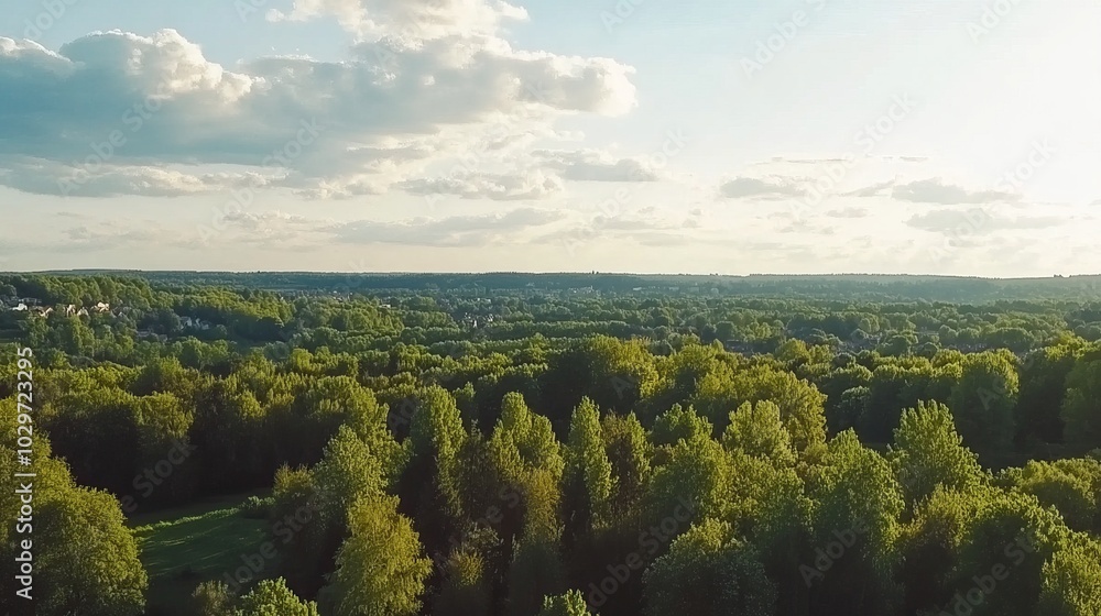 Aerial View of a Lush Forest Aerial View of a Lush Forest