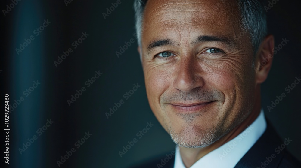 Professional Businessman with Warm Smile and Confident Expression Professional Businessman with Warm Smile and Confident Expression