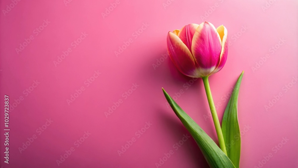 Tulip flower on pink background, perfect for a cheerful wallpaper, tulip, flower, pink, background, vibrant, wallpaper Tulip flower on pink background, perfect for a cheerful wallpaper, tulip, flower, pink, background, vibrant, wallpaper
