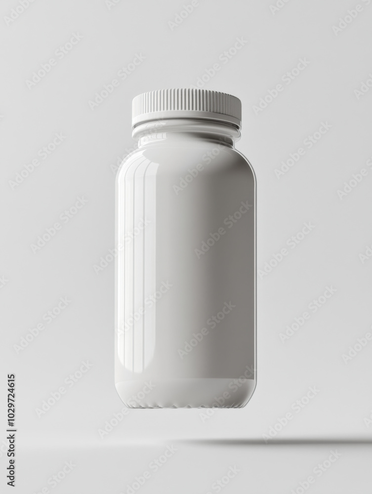 White Bottle on Colorful Background
White Bottle on Colorful Background