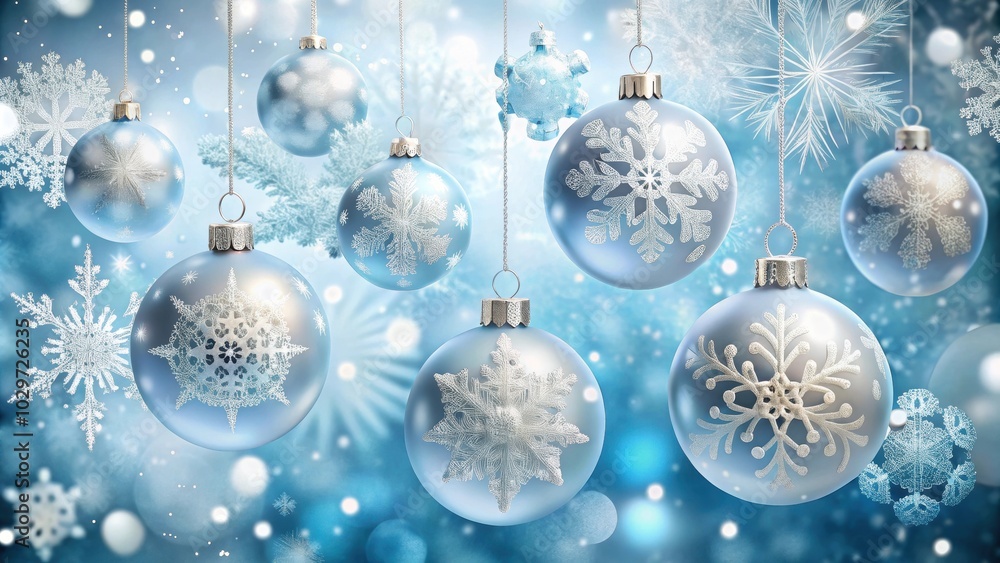 Festive Christmas ornaments and delicate snowflakes perfect for holiday season decor , Christmas, ornaments, snowflakes Festive Christmas ornaments and delicate snowflakes perfect for holiday season decor , Christmas, ornaments, snowflakes
