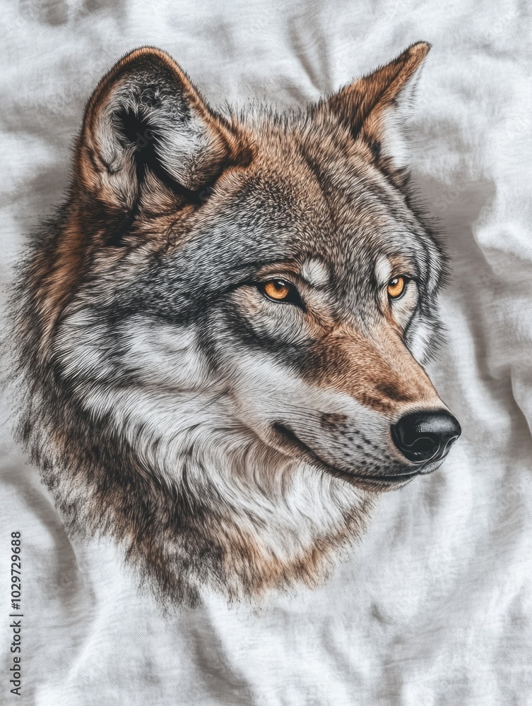 Fototapeta premium Majestic Wolf Portrait