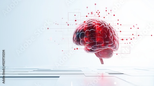 High Fidelity Digital Brain Technology Overlay Concept