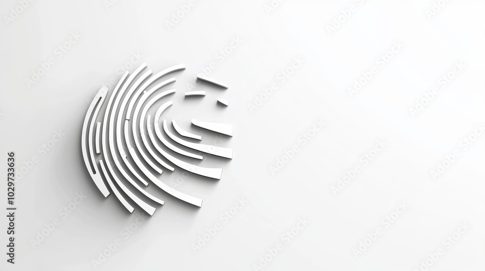 Abstract White Lines on Smooth Surface Design