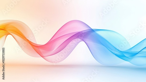 Colorful Abstract Flowing Waves Design