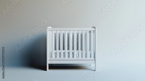 Wallpaper Mural a crib and white curtains. Torontodigital.ca