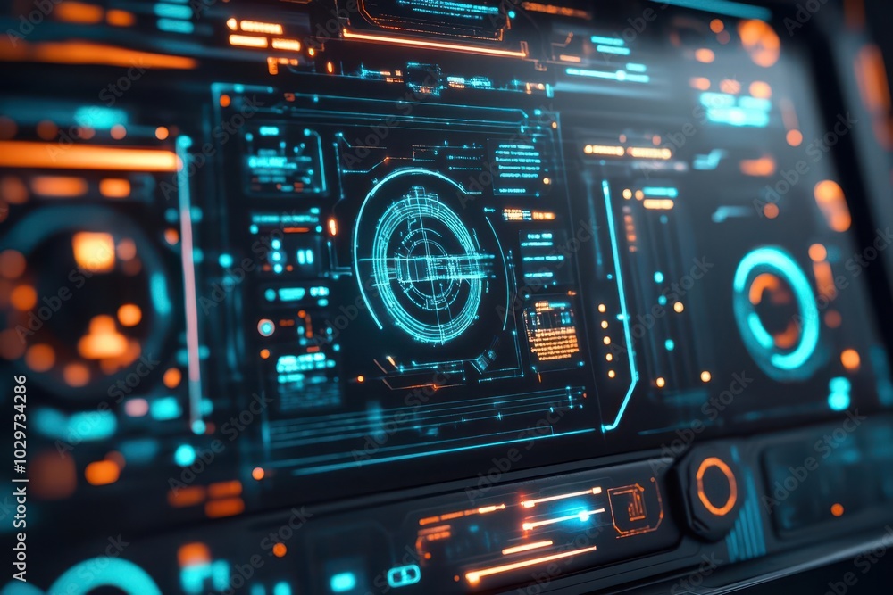 Compliance risk analysis, virtual reality interface, glowing data flow, futuristic technology Compliance risk analysis, virtual reality interface, glowing data flow, futuristic technology
