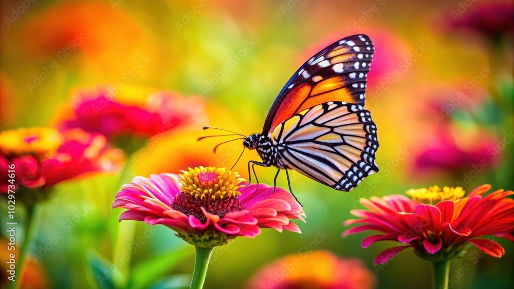 Butterfly perched on vibrant flower, butterfly, flower, nature, insect, colorful, wings, wildlife, pollination, garden, summer Butterfly perched on vibrant flower, butterfly, flower, nature, insect, colorful, wings, wildlife, pollination, garden, summer