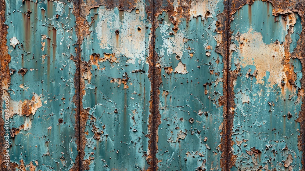 Weathered Metal Sheet with Rustic Patina Weathered Metal Sheet with Rustic Patina