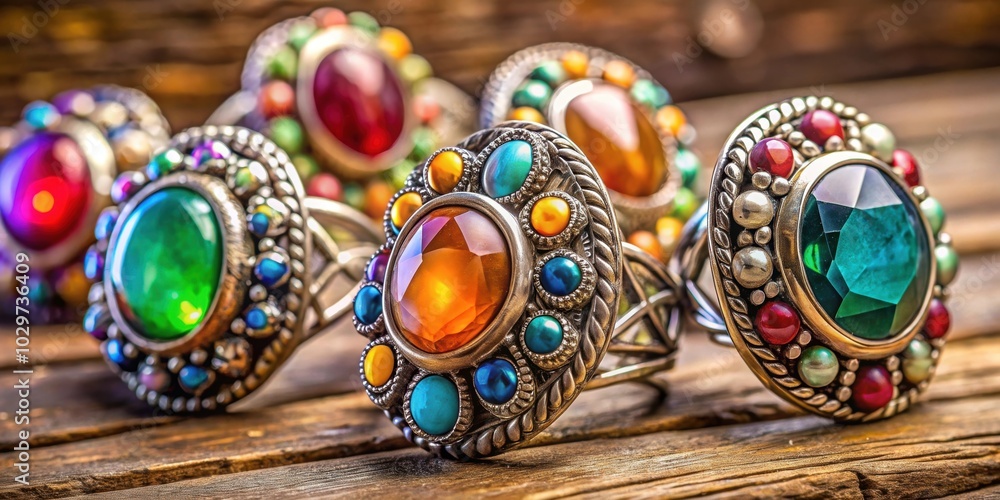 Colorful rings with beautiful stones in antique silver setting , jewelry, rings, colorful, stones, precious, antique Colorful rings with beautiful stones in antique silver setting , jewelry, rings, colorful, stones, precious, antique