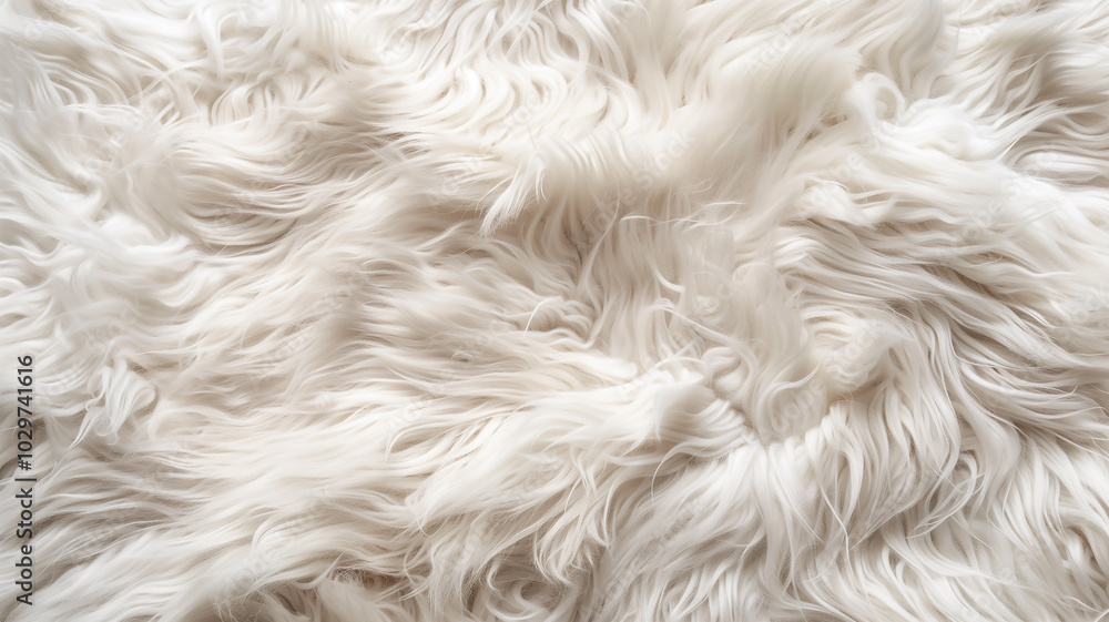 Soft Fluffy White Faux Fur Texture Background Soft Fluffy White Faux Fur Texture Background