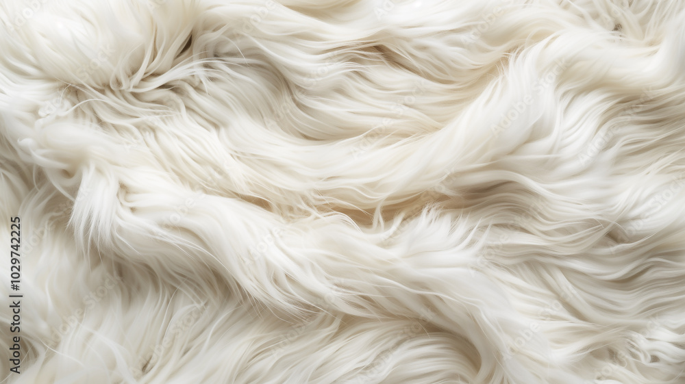 Soft Fluffy White Faux Fur Texture Background Soft Fluffy White Faux Fur Texture Background