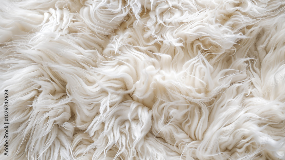 Soft Fluffy White Faux Fur Texture Background Soft Fluffy White Faux Fur Texture Background