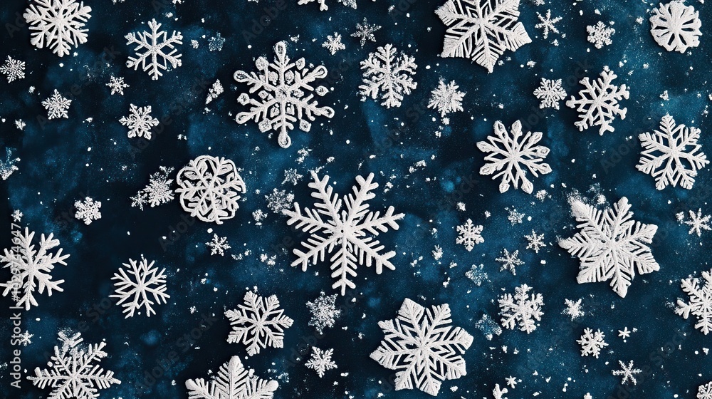 Winter Wonderland with Snowflakes Winter Wonderland with Snowflakes