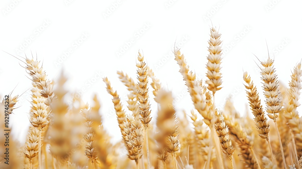 Ears of wheat on a white background. Ears of wheat on a white background.