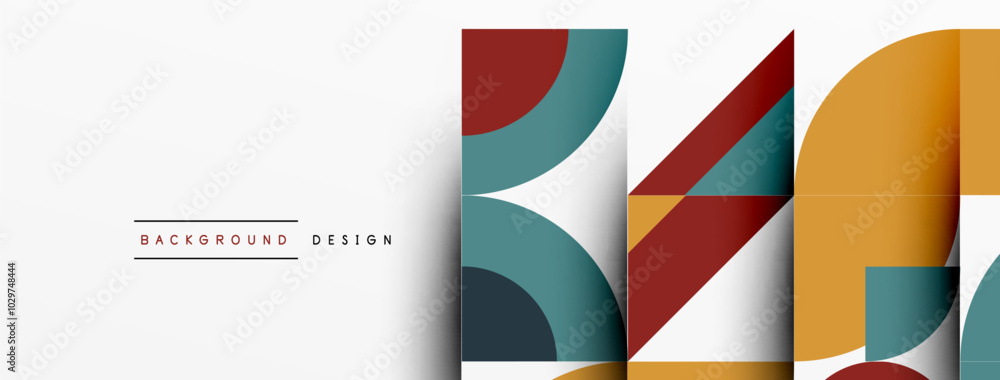 Geometric design abstract background - circles squares Geometric design abstract background - circles squares