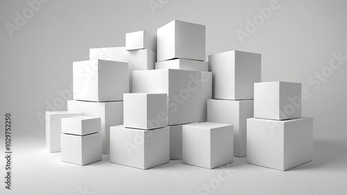 abstract 3d cubes