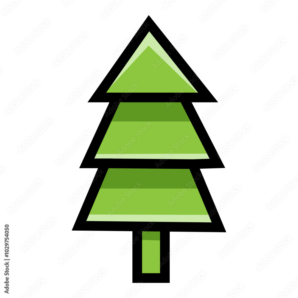 Christmas tree on white background Christmas tree on white background