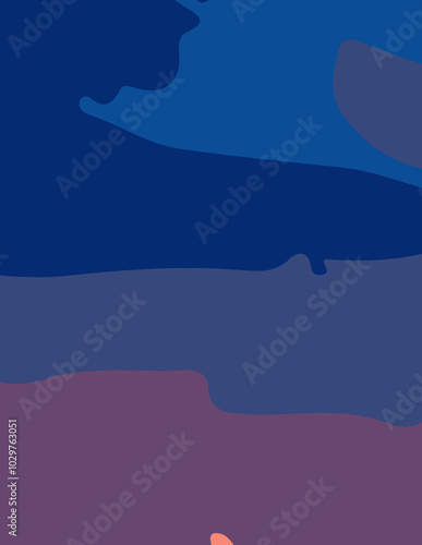 abstract background with untidy waves Illustration