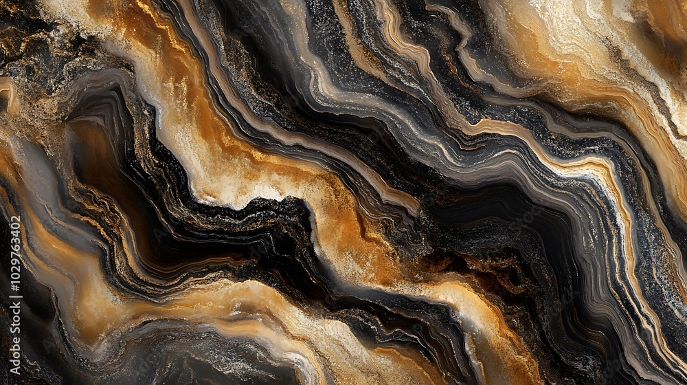 Abstract background with black, gold and gray marble texture. Abstract background with black, gold and gray marble texture.