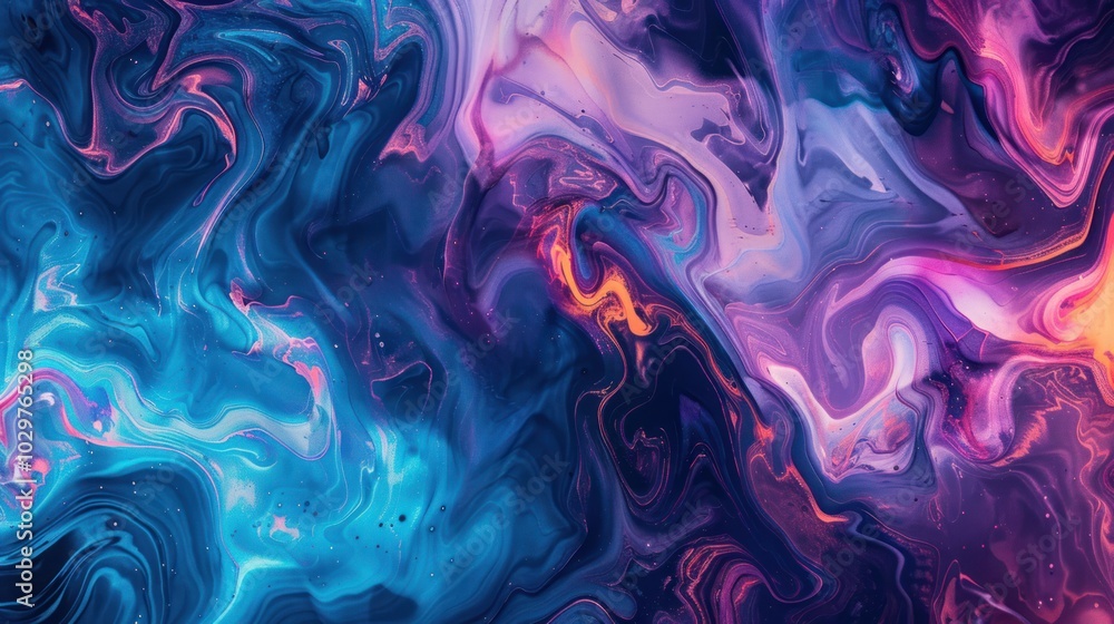 Obraz premium Abstract Swirling Colors