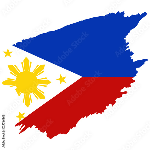 Philippines Flag Painting photo