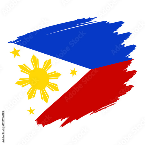 Philippines Flag Painting photo