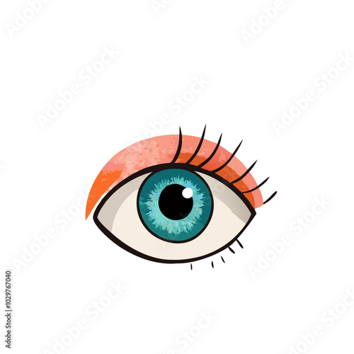 Eyes Watercolor Painting