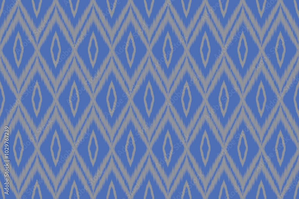 Fototapeta premium Ikat seamless pattern
