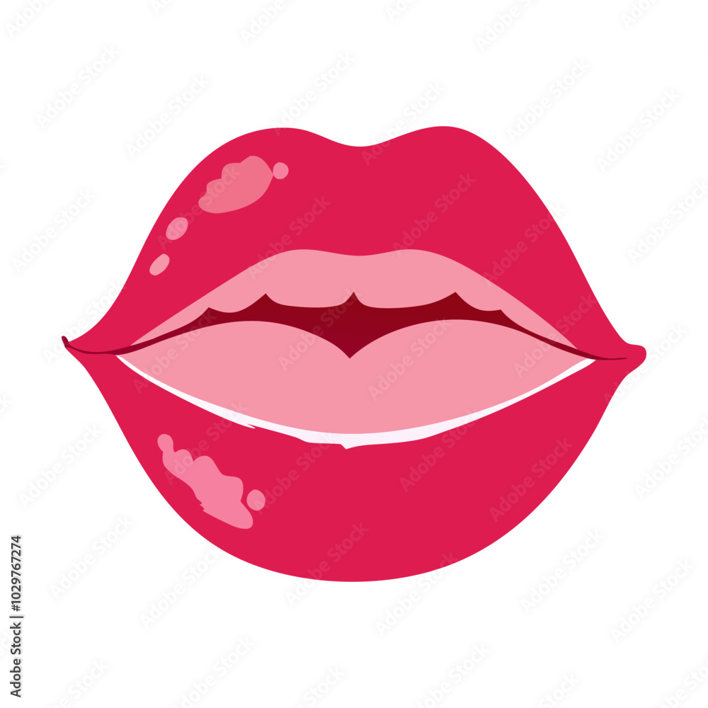 Lips Watercolor Painting Lips Watercolor Painting