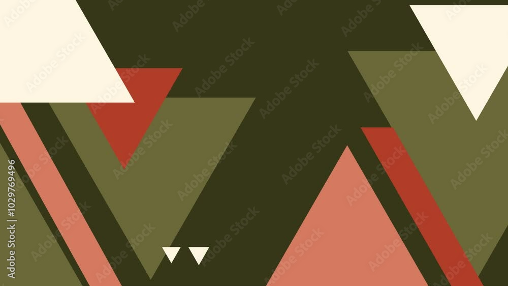 modern geometric shapes and triangles in varying shades of green and orange motion video background seamless 4k pop art design modern geometric shapes and triangles in varying shades of green and orange motion video background seamless 4k pop art design