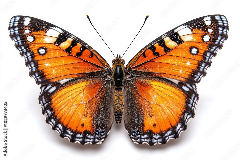 Obraz premium queen butterfly with rich orange-brown wings