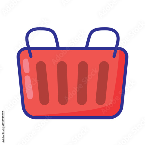 shopping basket commercial icon