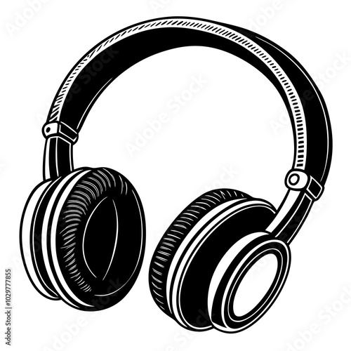 headphones isolated on white background