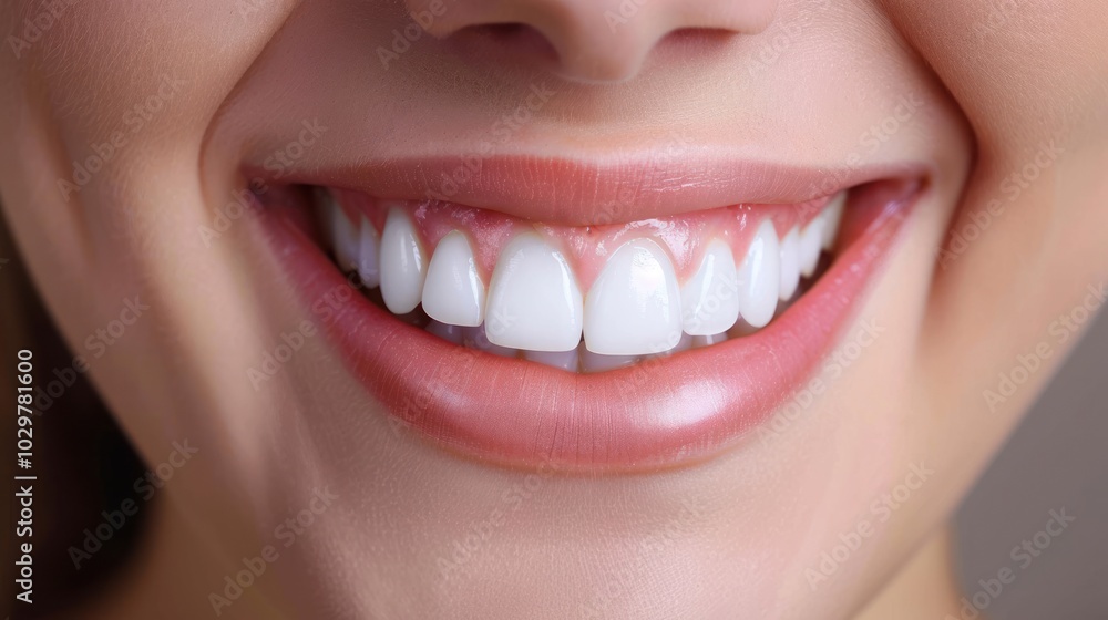 Close-up Image of a Woman Smiling with White Teeth Close-up Image of a Woman Smiling with White Teeth