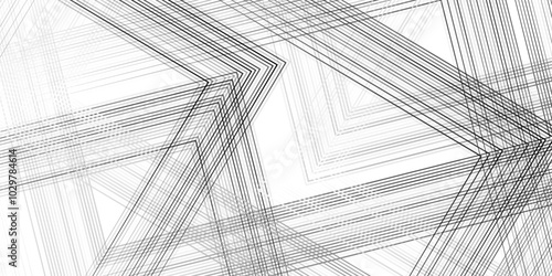 Abstract background .for wallpapers and designs. architecture geometric background, White geometric abstract transparent background layers overlapping on light space with line effect decoration modern