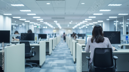 コールセンターのオフィス